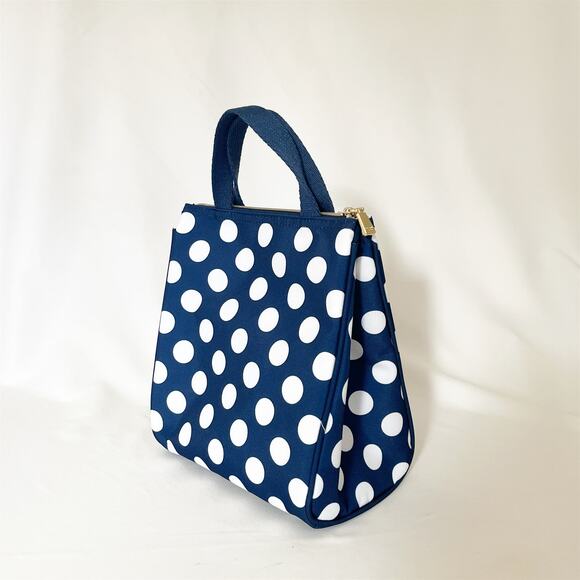 KATE SPADE New York Insulated Lunch Bag Navy Jumbo Dot NWT - Picture 11 of 11